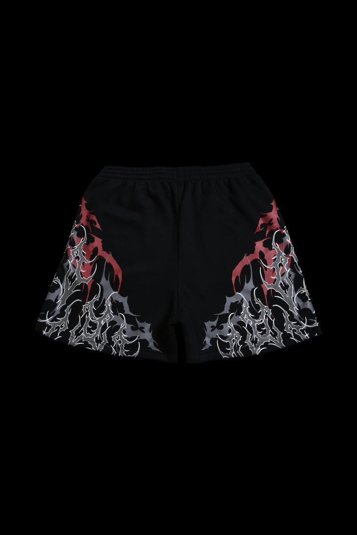 404 Friday Thorns Baggy Shorts in Black