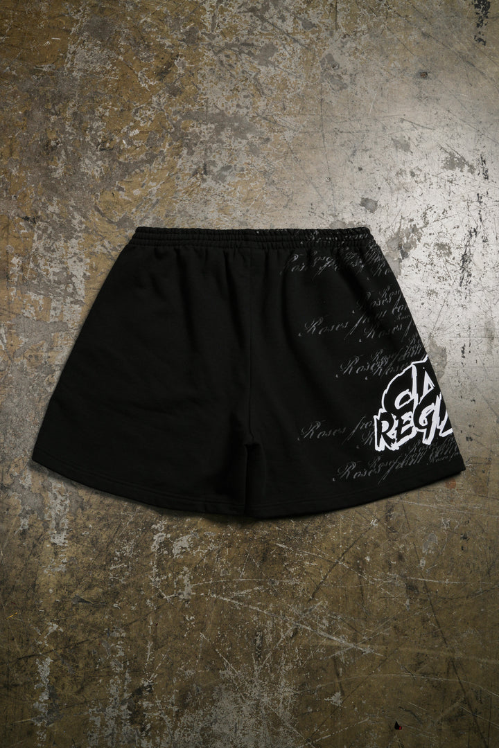 Fighters From Concrete Thorns Baggy Shorts in Black