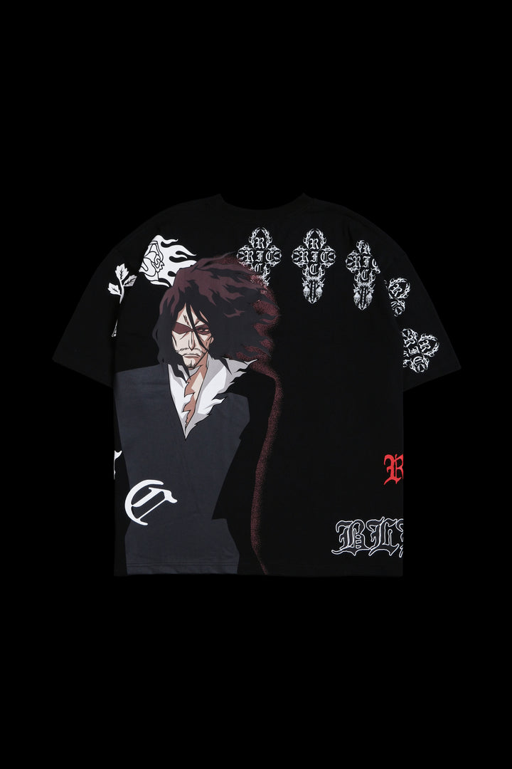 Zangetsu 199X "Side By Side" Oversized Tee in Black