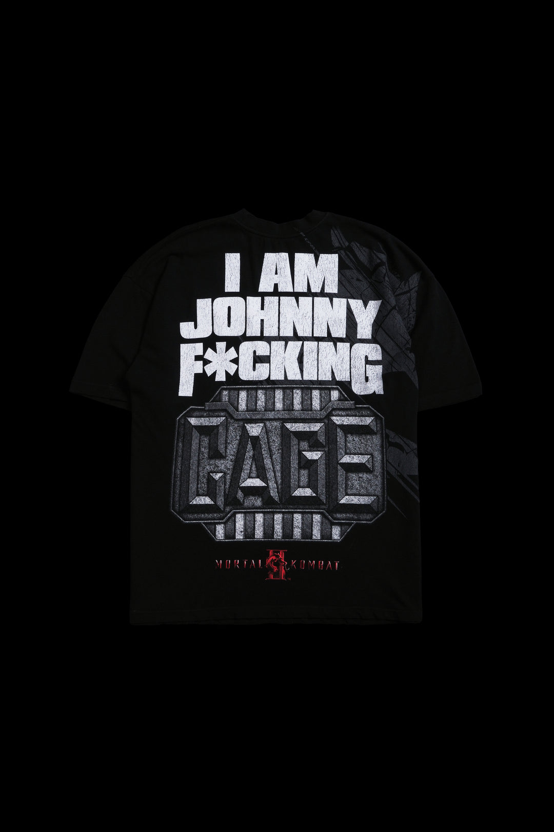 I Am Johnny Cage American Classic Oversized Tee in Black