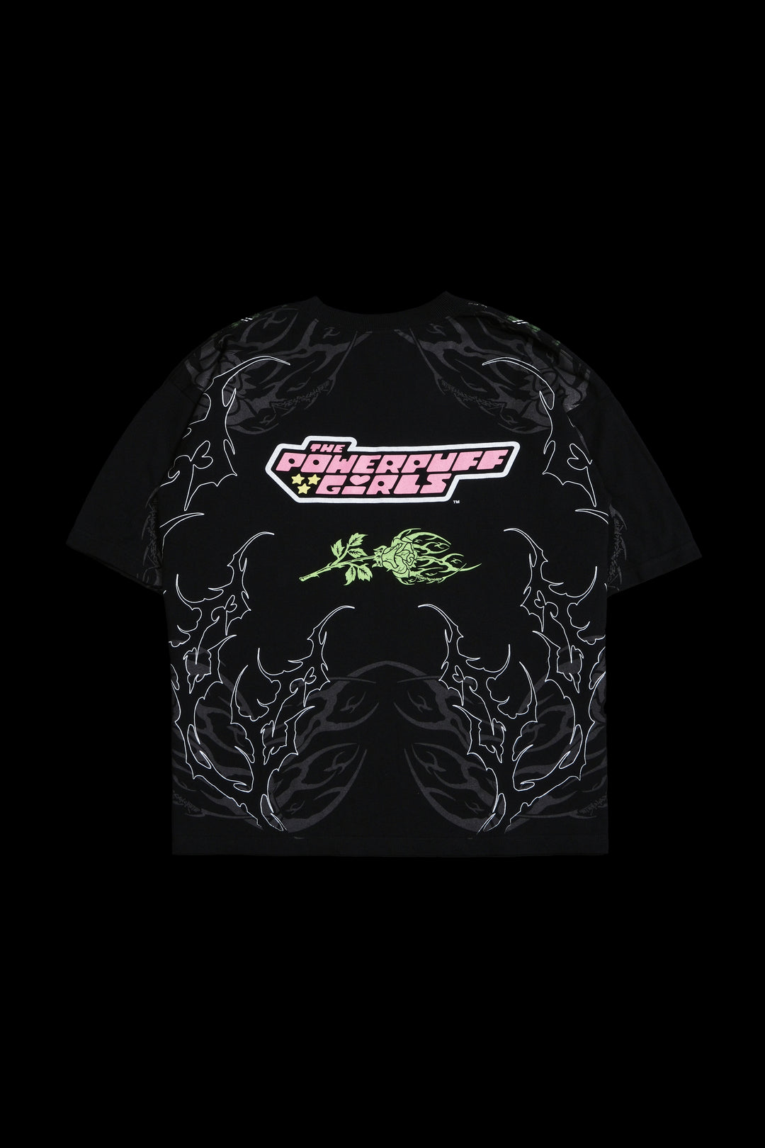 Buttercup's Thorn Rush "Side By Side" 199X Oversized Tee in Black