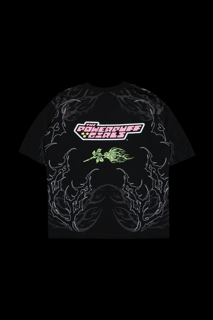 Buttercup's Thorn Rush "Side By Side" 199X Oversized Tee in Black