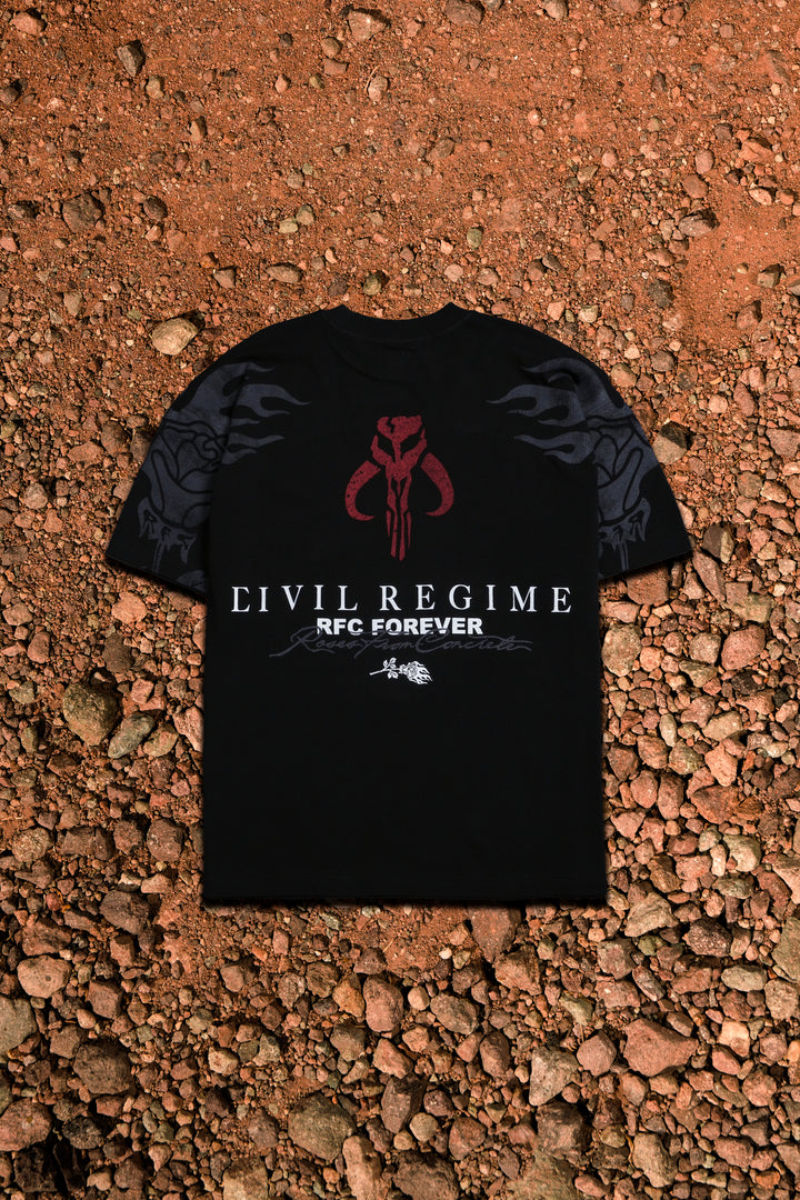 Boba Fett Fury American Classic Oversized Tee in Black