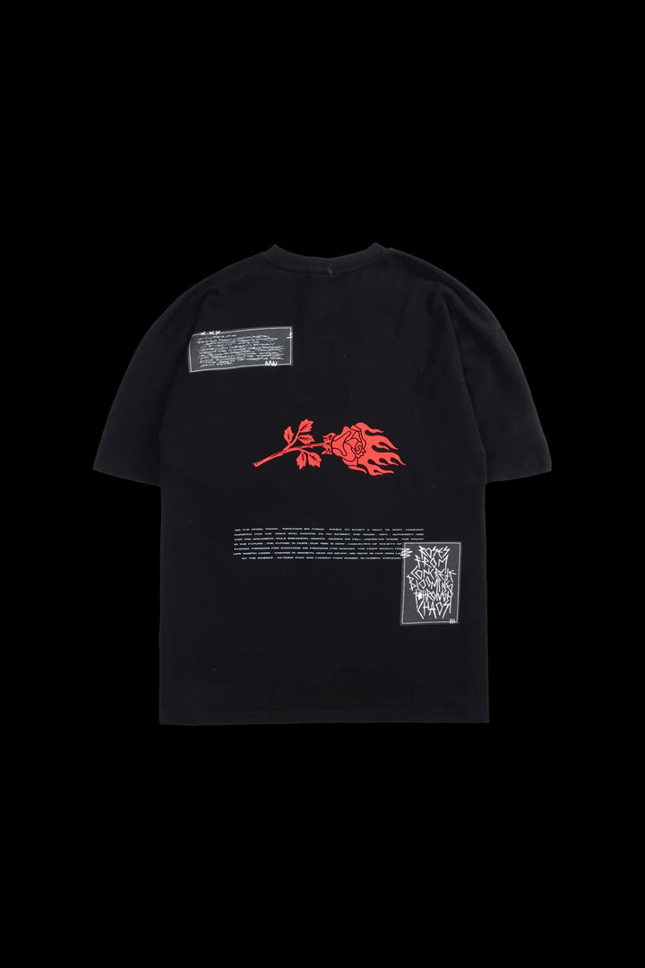 Welcome To Our Fire American Classic Oversized Tee in Black