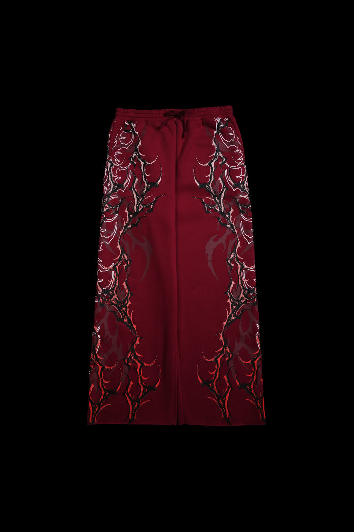 Kindred Wraith Baggy Pants in Maroon