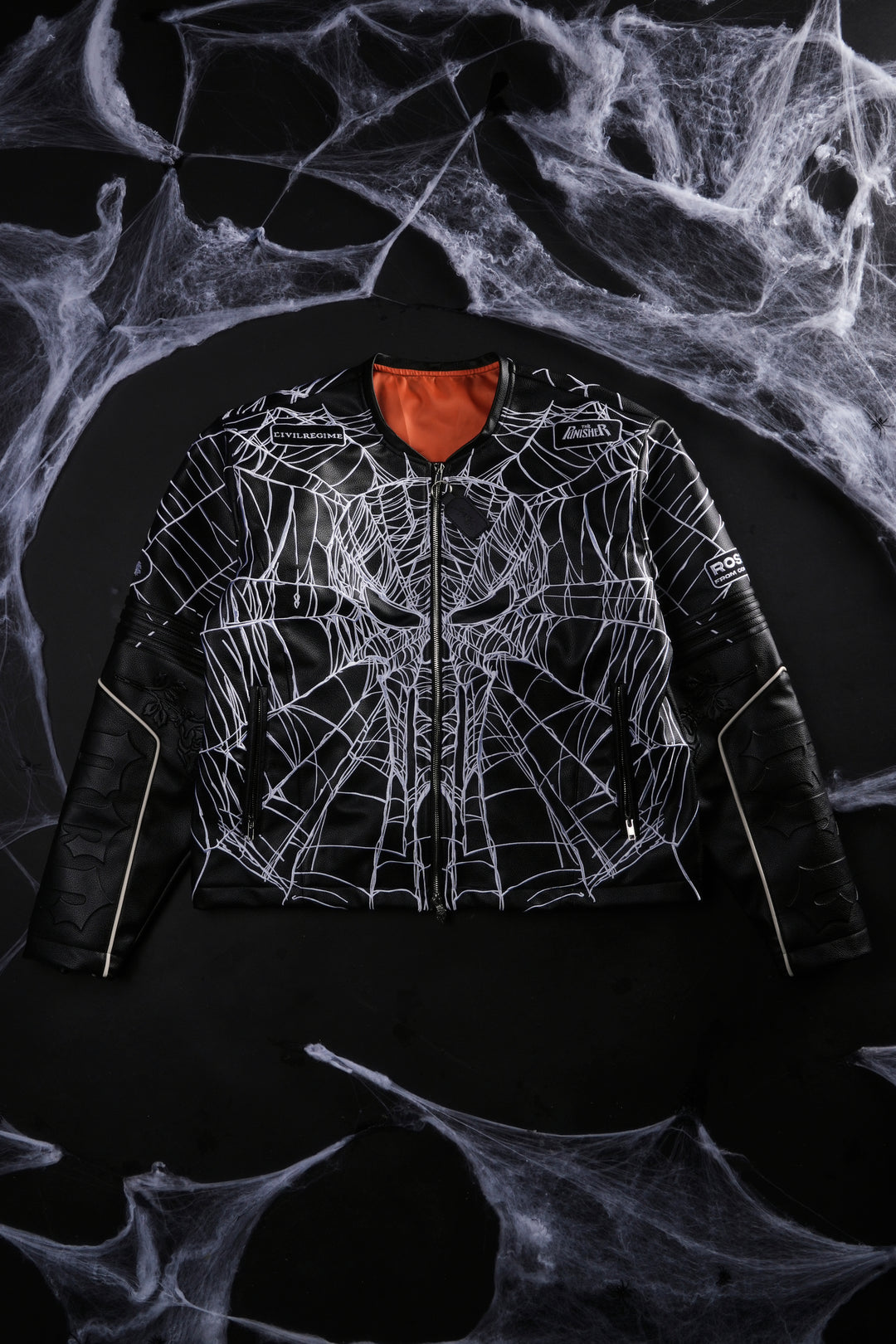 Inner Rage Leather Moto Jacket in Black
