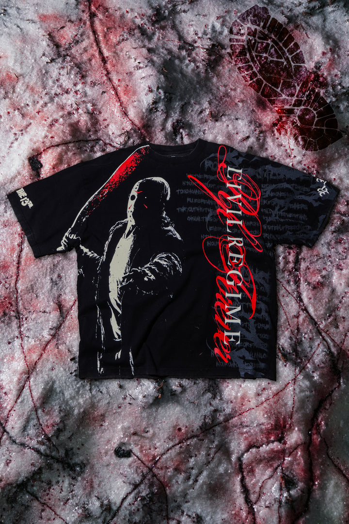 Camp Blood "Side By Side" 199X Oversized Tee in Vintage Black