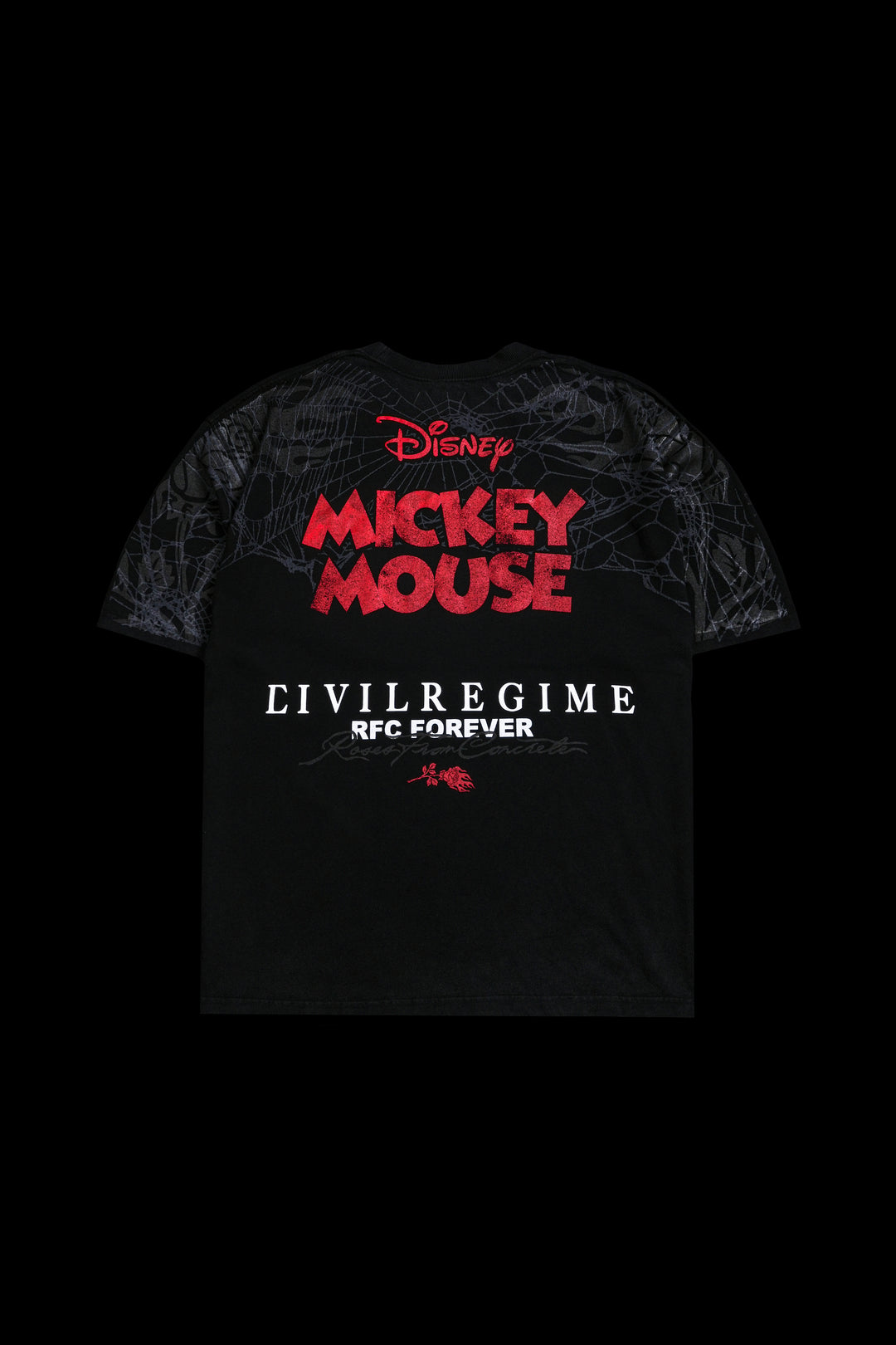 Mickey Glare 199X Oversized Tee in Vintage Black