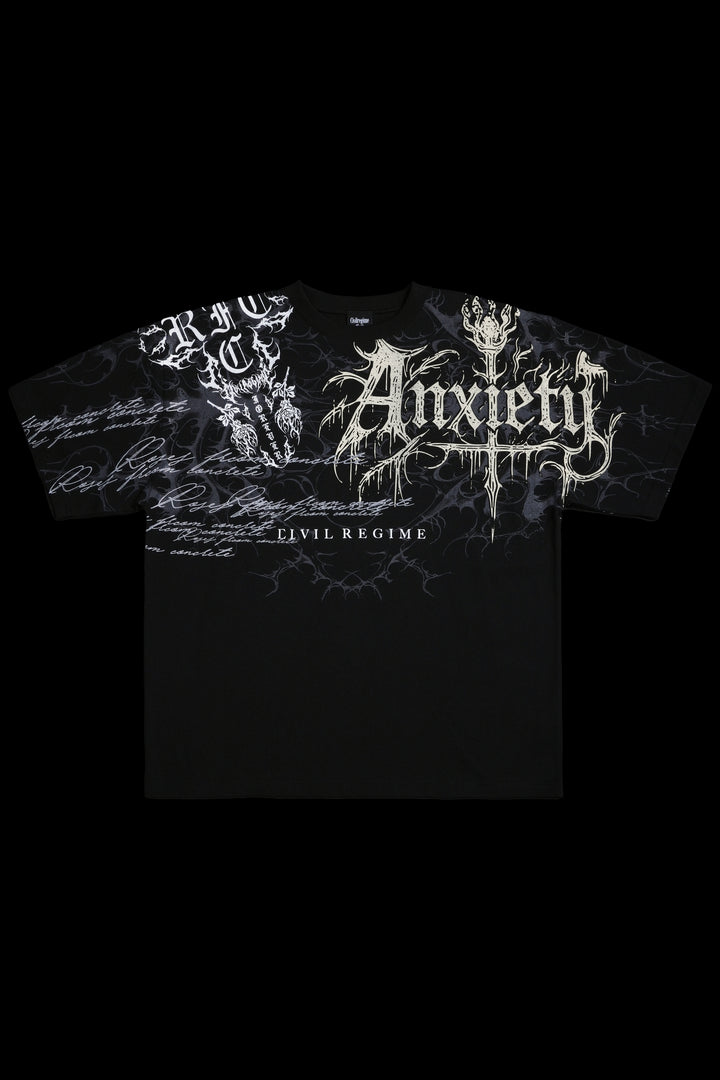 February Skies 199X Oversized Tee in Black