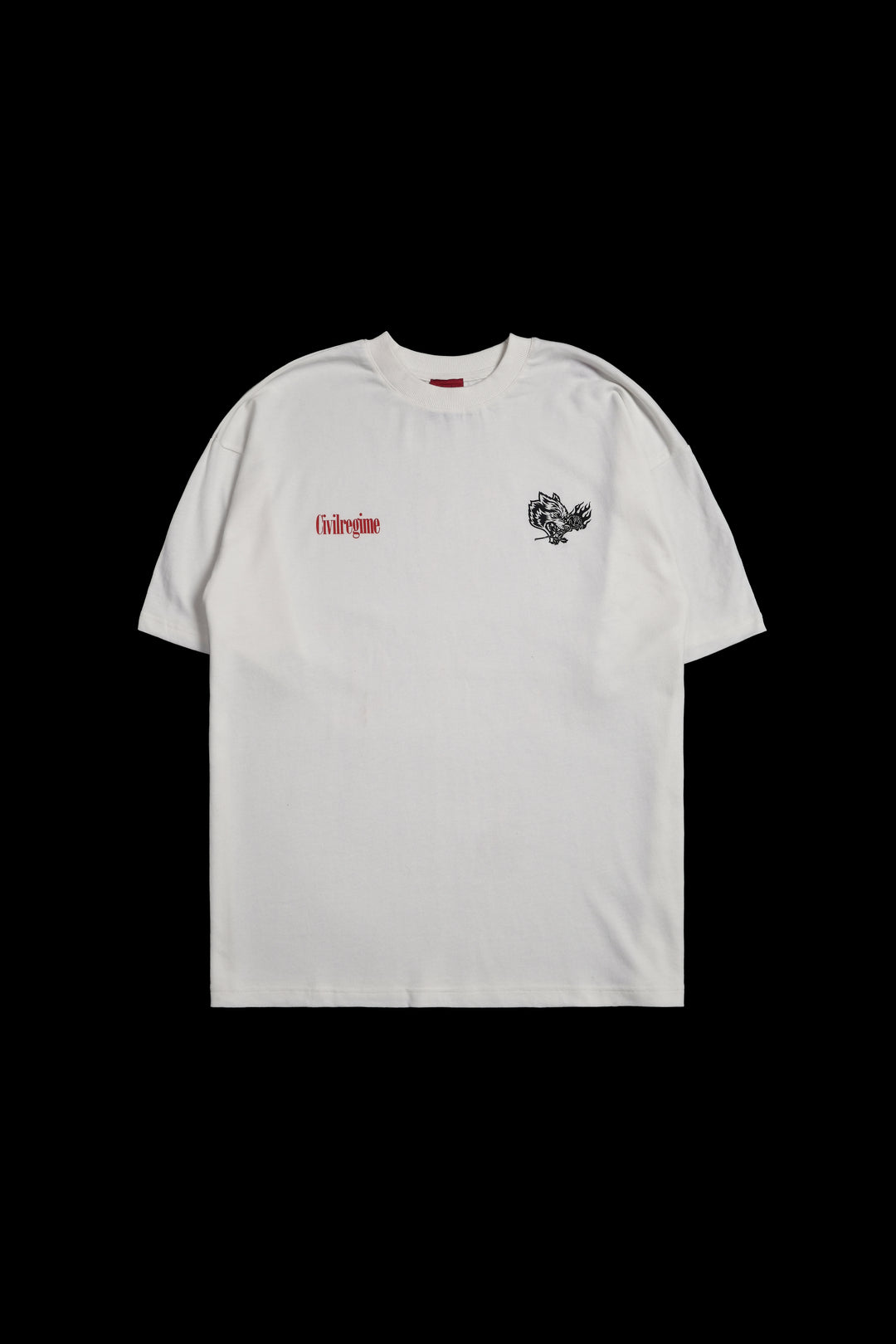 Wolf From Concrete American Classic Oversized Tee in Butter