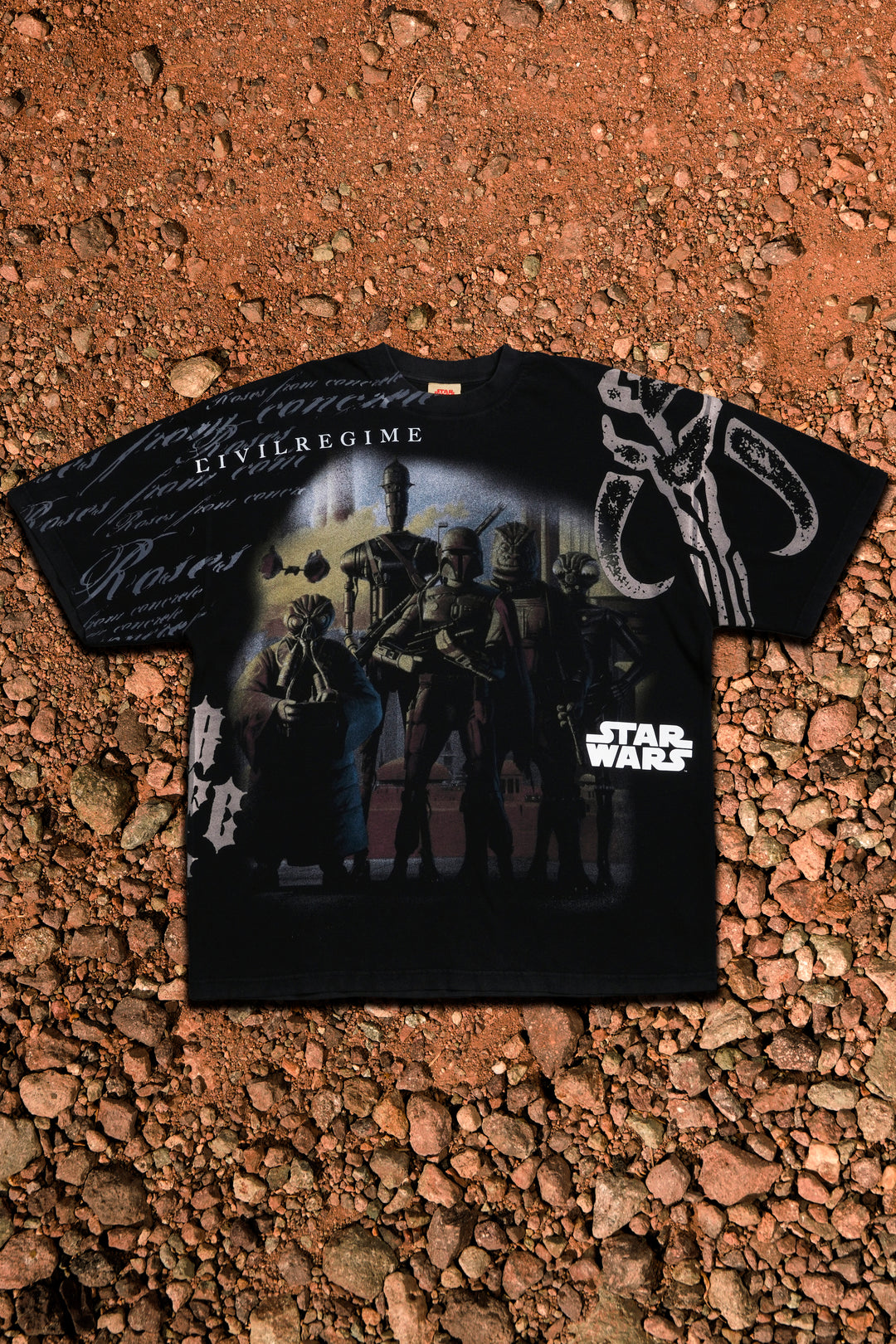 Galactic Hunter American Classic Oversized Tee in Vintage Black