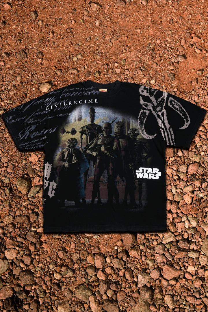 Galactic Hunter American Classic Oversized Tee in Vintage Black