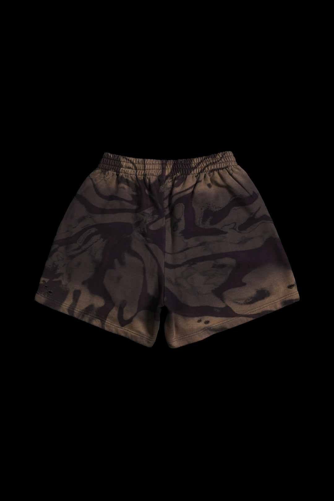 Midnight Whisper Baggy Shorts in Purple Stream