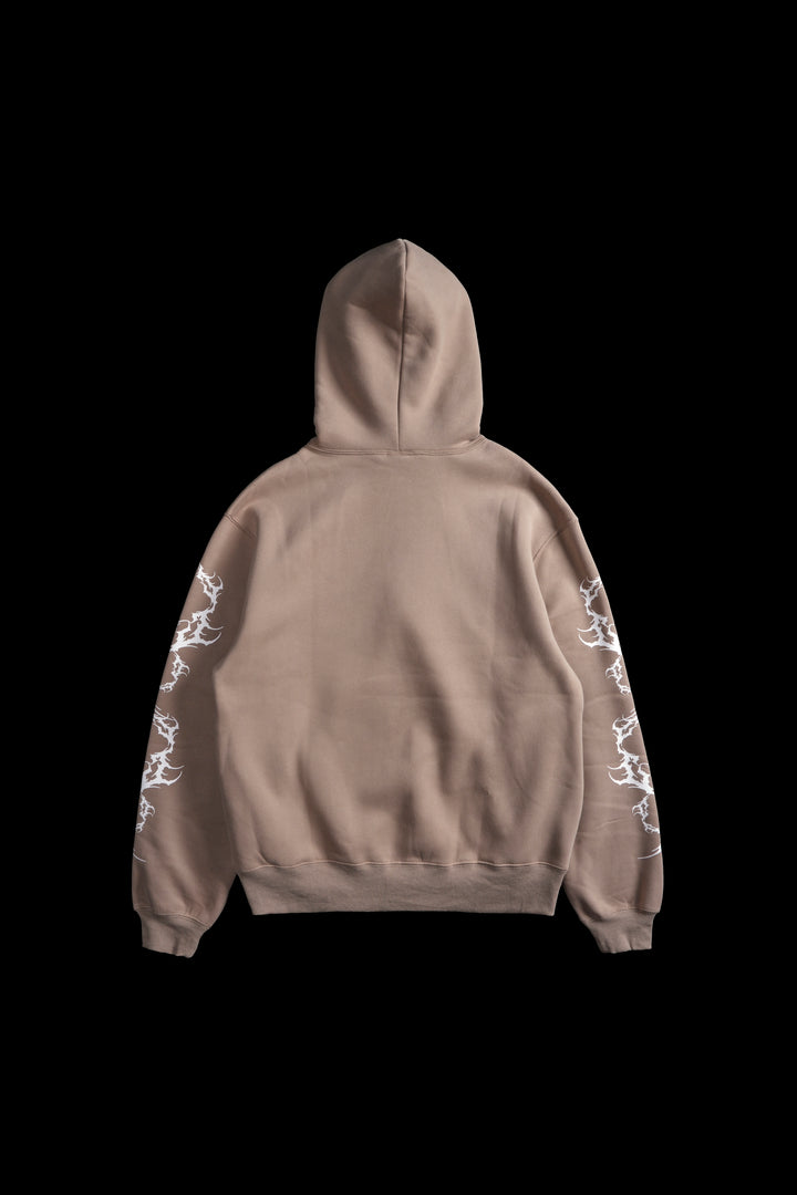 Immortal Rose Chaos Hoodie in Sand