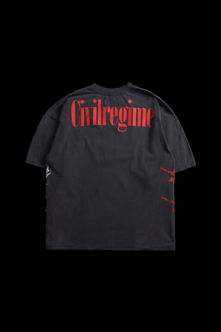 Jason "Side By Side" 199X Oversized Tee in Vintage Ashes
