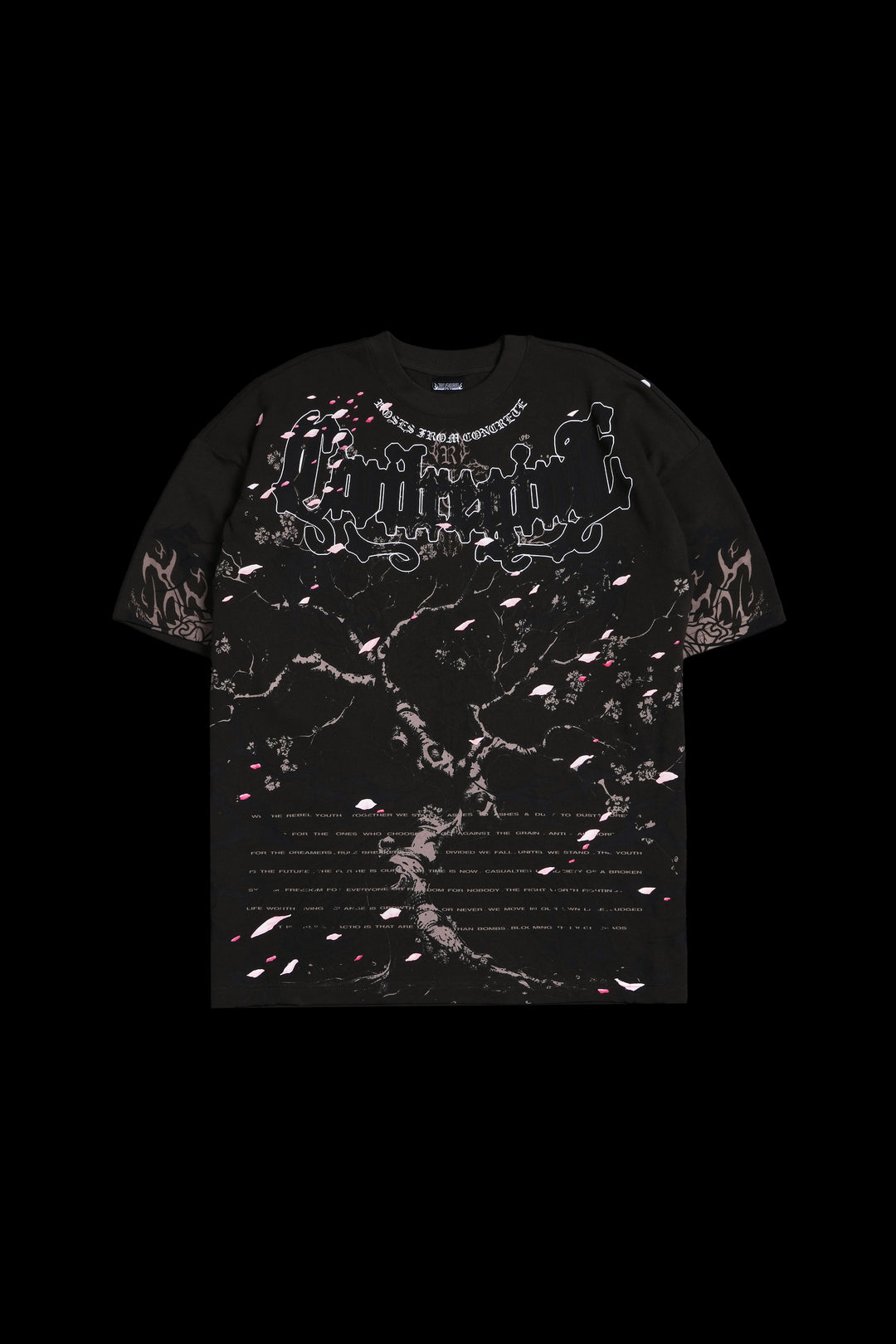 In Bloom American Classic Oversized Tee in Brown