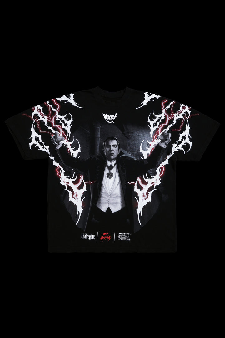 Dracula American Classic Oversized Tee in Black