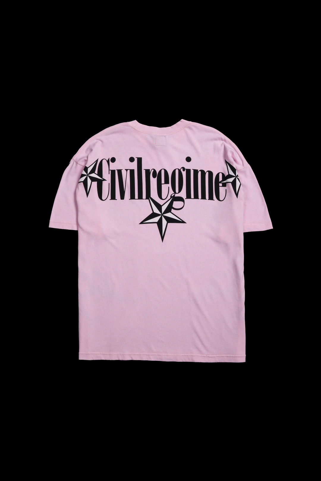 Fracture American Classic Oversized Tee in Baby Pink