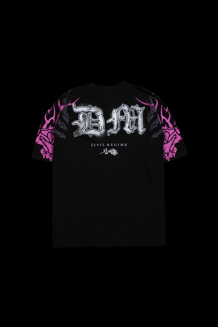 Dirty Dom American Classic Oversized Tee in Black