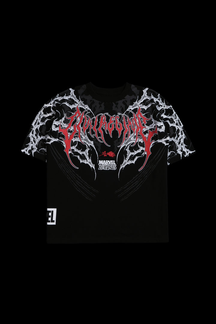 Wolverine Zombie "Side By Side" 199X Oversized Tee in Black