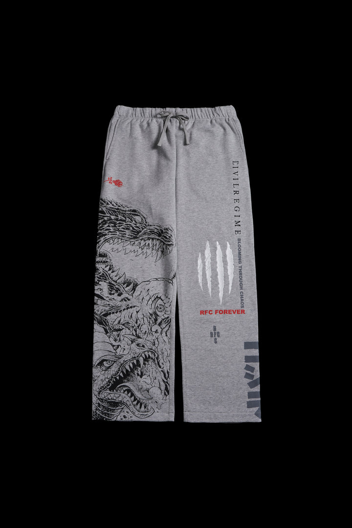 Zilla Fineline Eternal Wide Leg Pants in Charcoal Heather