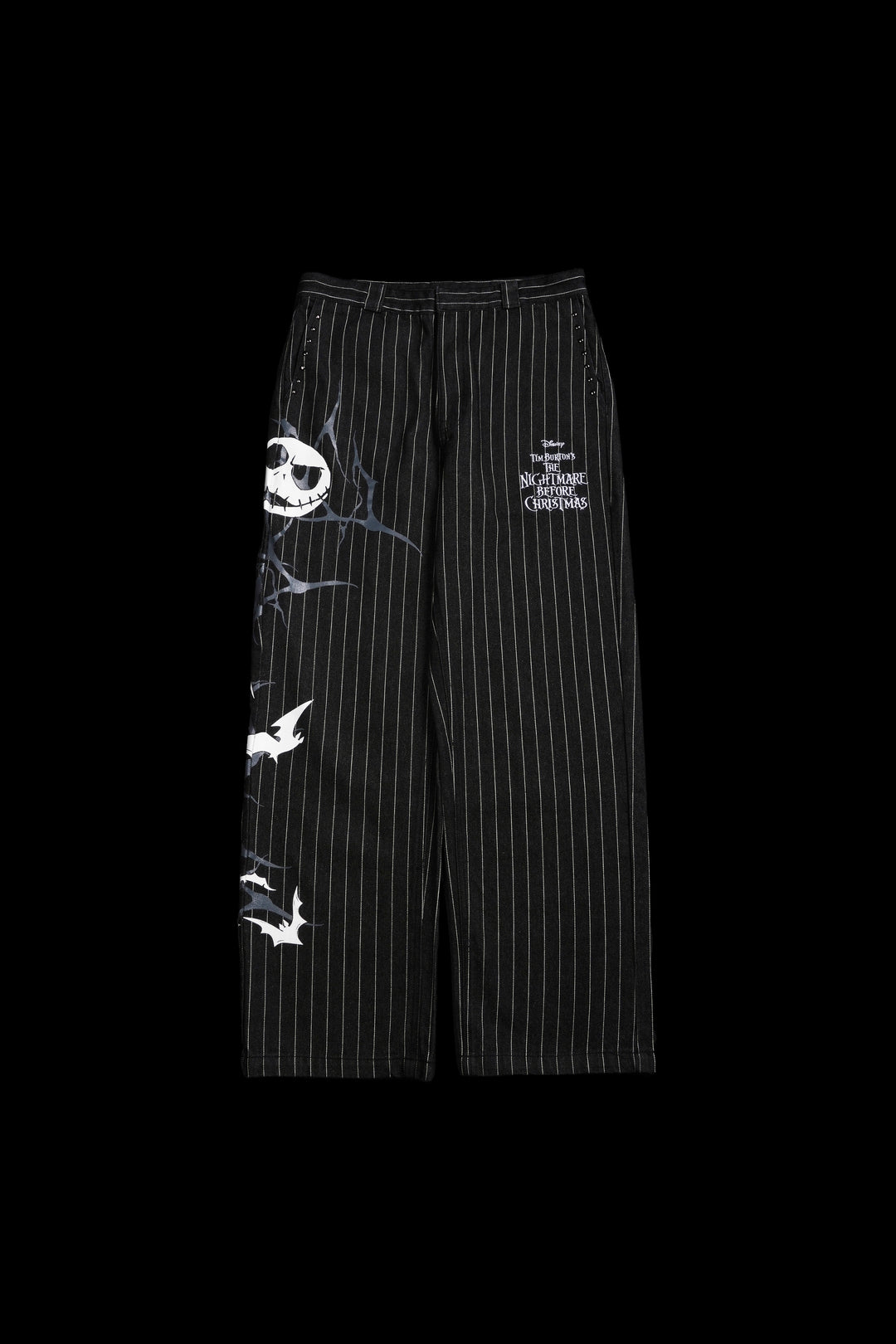Eternal Love V2 Blue Collar Pants in Black/White Pinstripe