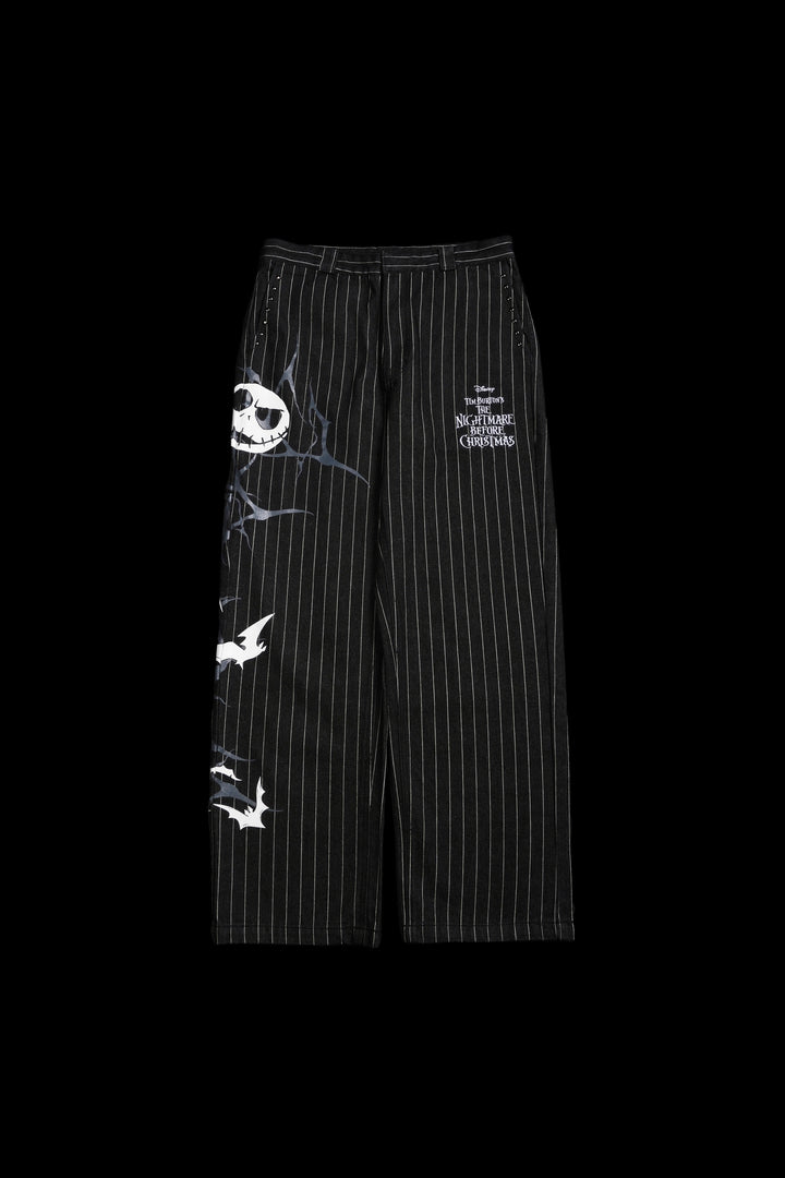 Eternal Love V2 Blue Collar Pants in Black/White Pinstripe