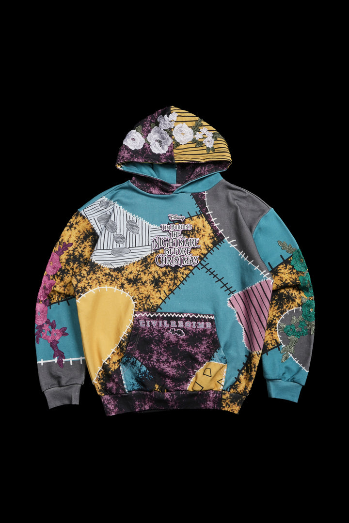Patch In Chaos Indie Rose Hoodie in Patch Print