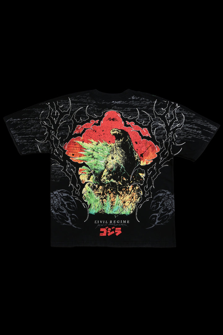 Rise Through Concrete American Classic Oversized Tee in Vintage Black