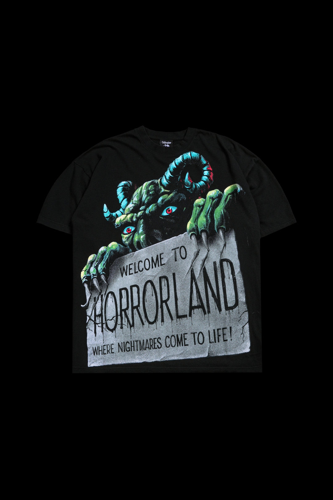Horrorland American Classic Oversized Tee in Black