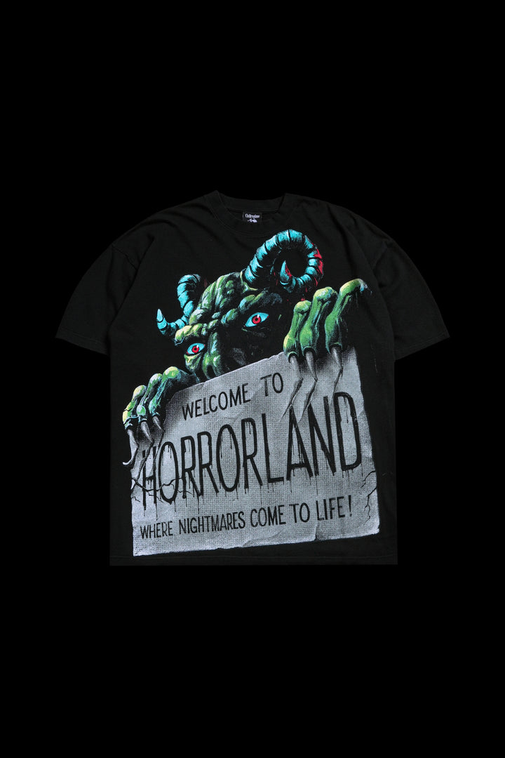 Horrorland American Classic Oversized Tee in Black