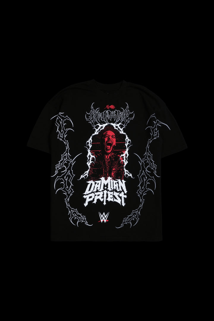 Priest's Punishment American Classic Oversized Tee in Black