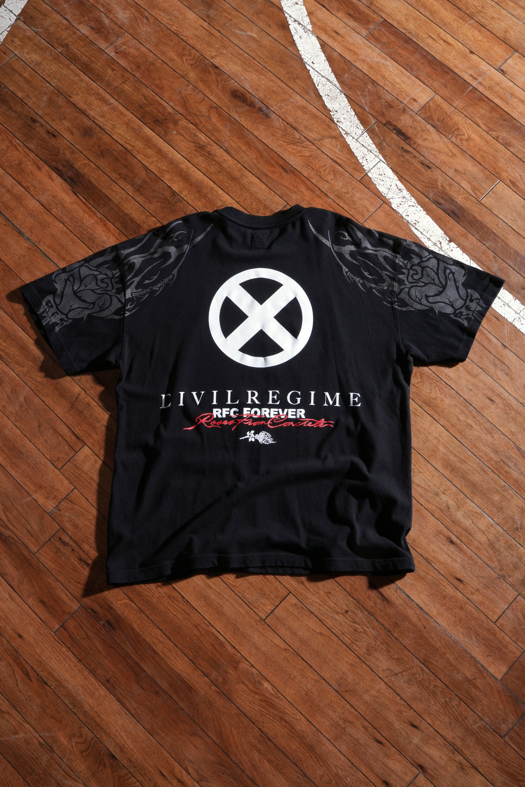 Eternal Sage American Classic Oversized Tee in Black