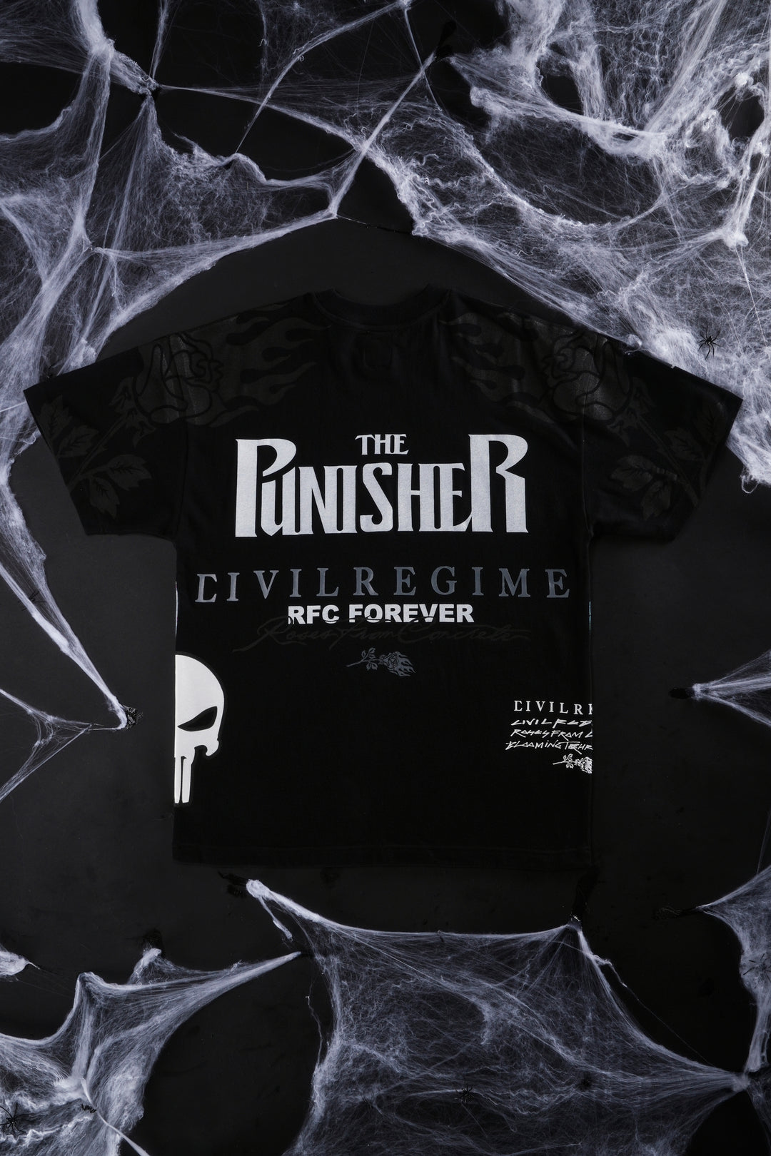 Rose Crusher American Classic Oversized Tee in Black