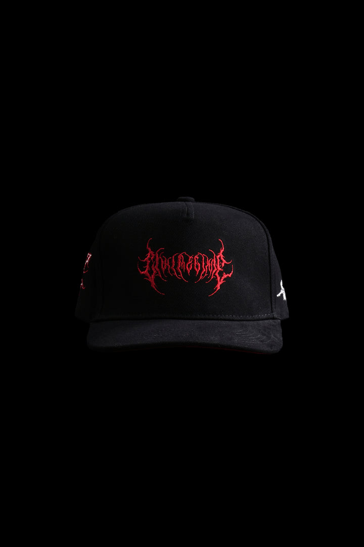 Civil Shuriken 5 Panel Snapback Hat in Black
