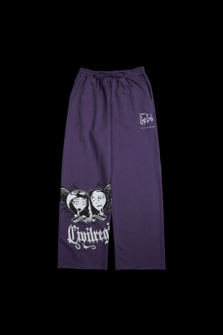 Bride Of Death Wraith Baggy Pants in Lavender Fade