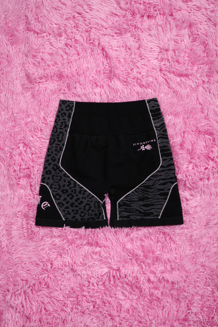 Pink Roses Kelly Seamless Shorts in Vintage Ashes