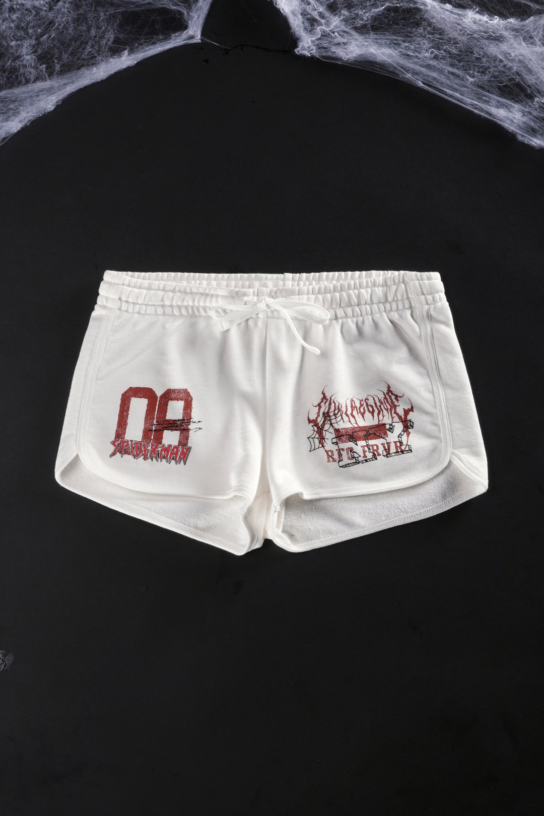 Web Academy Mini Fleece Shorts in Butter