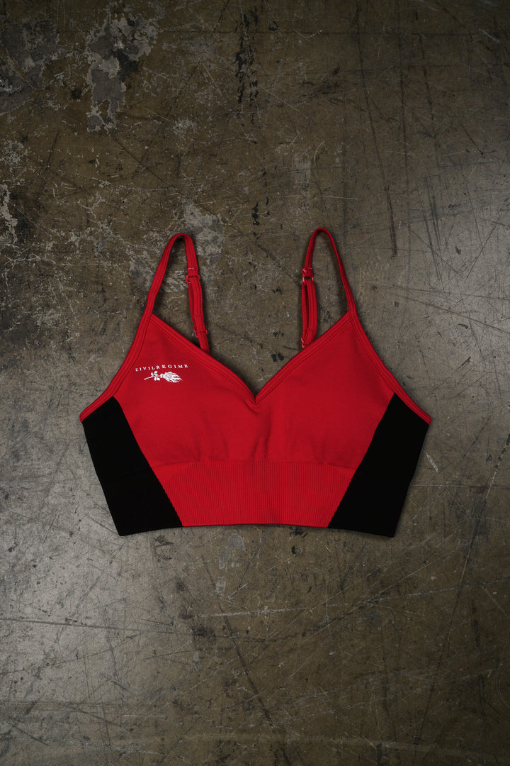 Danger Regime Kelly Seamless Bra in Equestrian Red