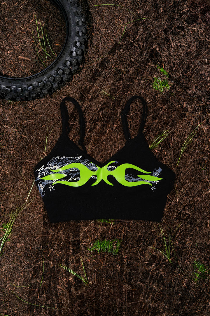 Distorted Candy Kelly Seamless Bra in Black