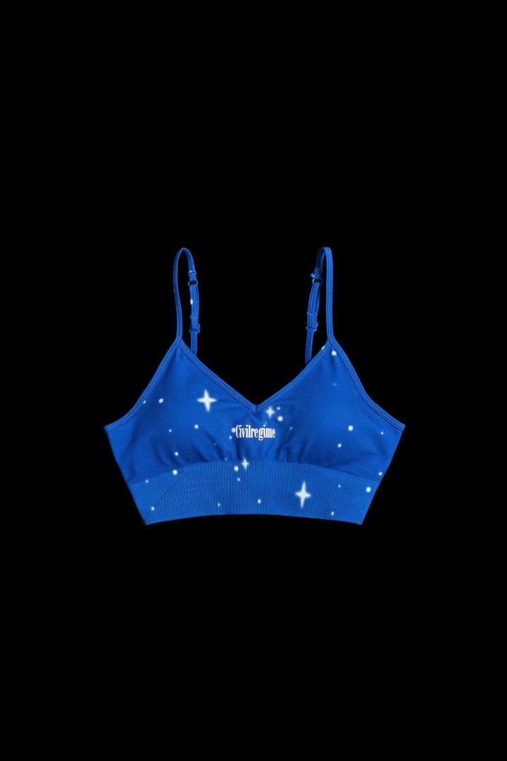 Stardust Shimmer Kelly Seamless Bra in Royal Blue