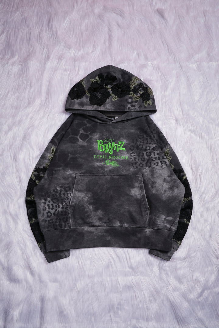Passion From Concrete Forever Rose Hoodie in Black