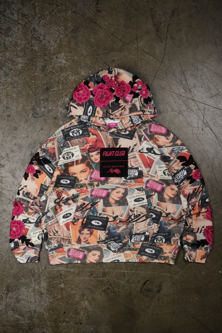 Fight Club Forever Hoodie in All Over Print