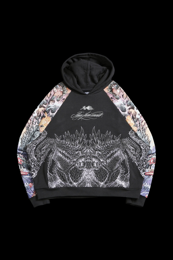 In Time Destruction Reclaimed Hoodie in Vintage Ashes