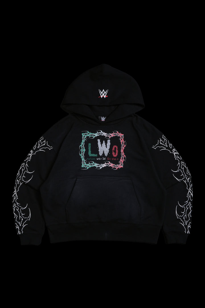 LWO Forever Forever Hoodie in Spray Wash Black