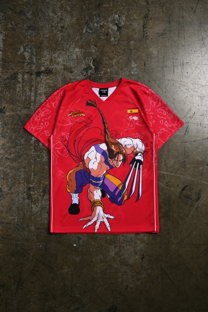 Masked Narcissistic Classic Soccer Jersey in Red
