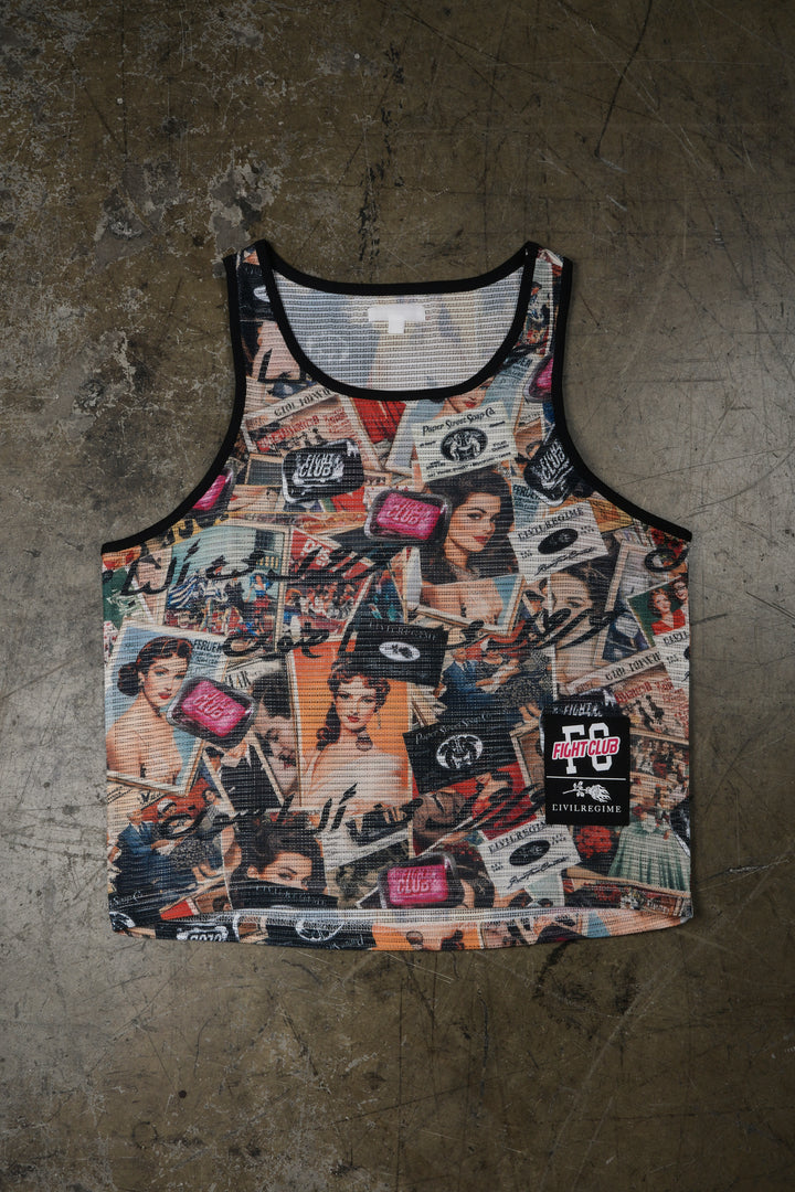 Save Yourself Rigid Mesh Tank in All Over Print