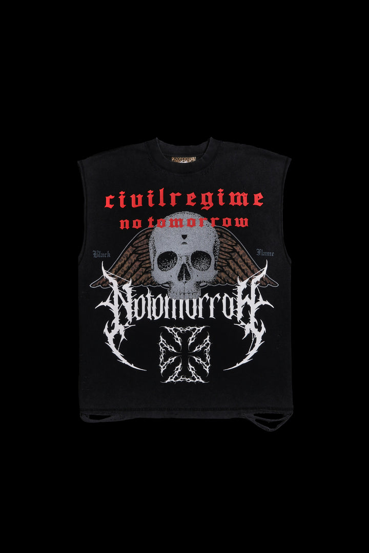 Enter The Black Flame FMR Muscle Tee in Vintage Black