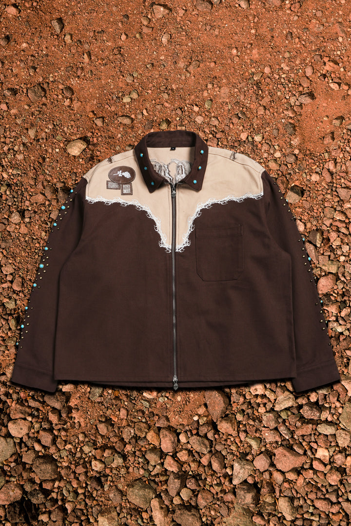 High Bounty Vince L/S Shirt in Sand/Fudge