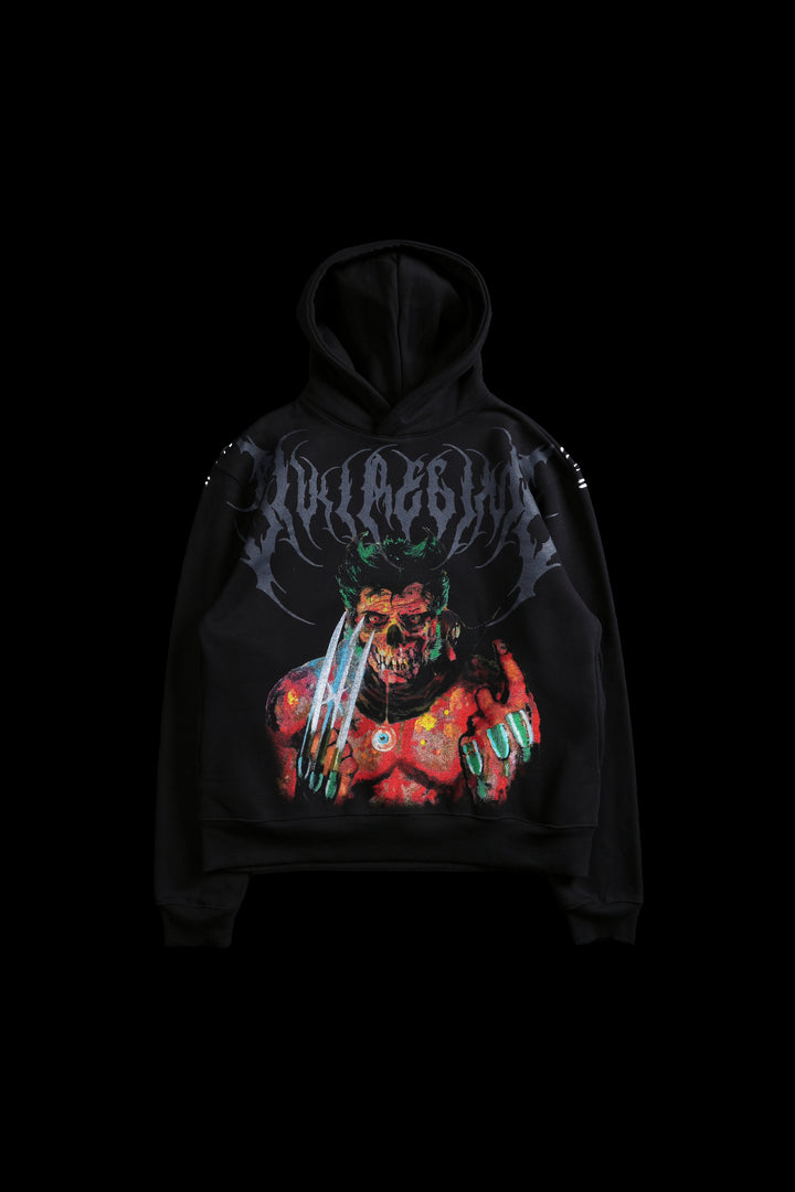 Zombie Wolverine Chaos Hoodie in Black